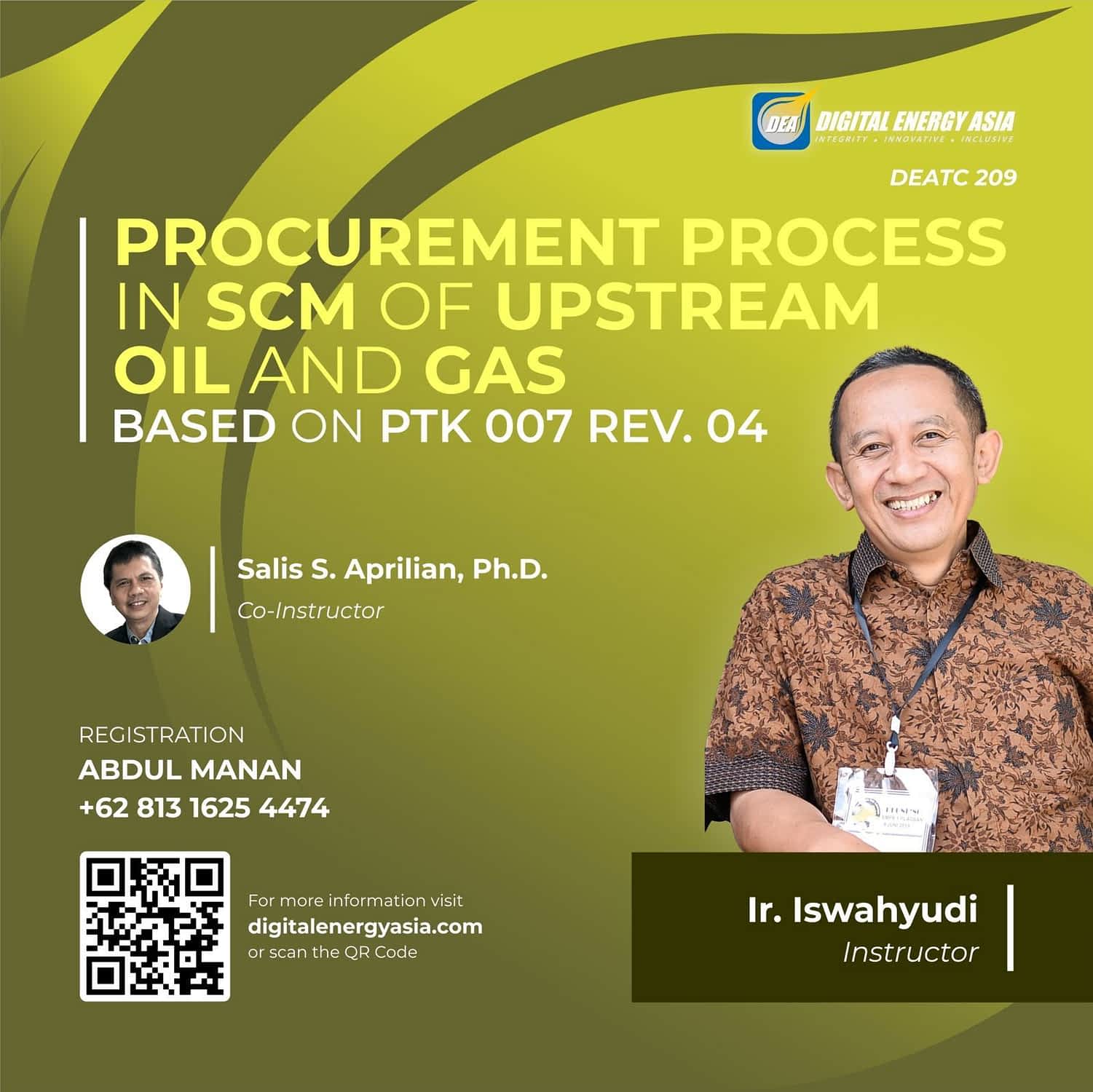 DEATC 209 - Procurement Process in SCM Of Upstream Oil and Gas based on PTK 007 Rev 04